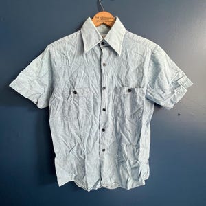 Chambray Prison Shirt - Etsy