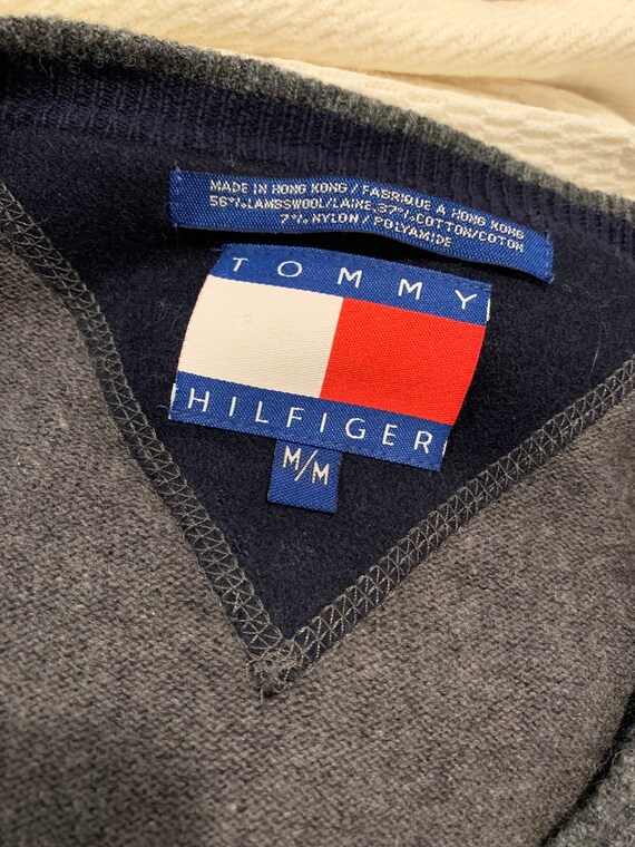 Lambswool Tommy Hilfiger Grey Cardigan - Etsy