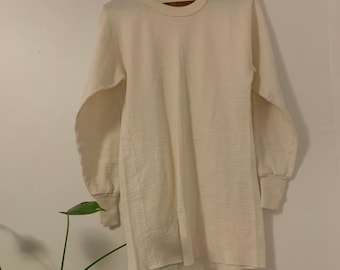 vintage Hanes Thermal XL 46-48 manches longues, doublure pour temps chaud, chemise gaufrée