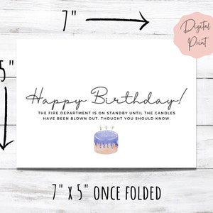 Printable Funny Birthday Card | Humorous Birthday Card for Older Person ...