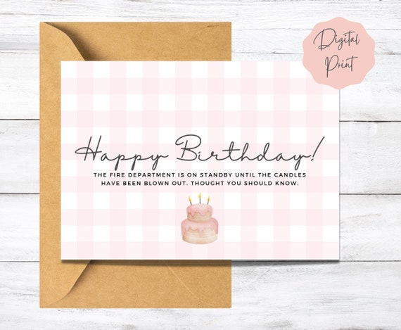 Printable Funny Birthday Card for Her Humorous Birthday Card - Etsy