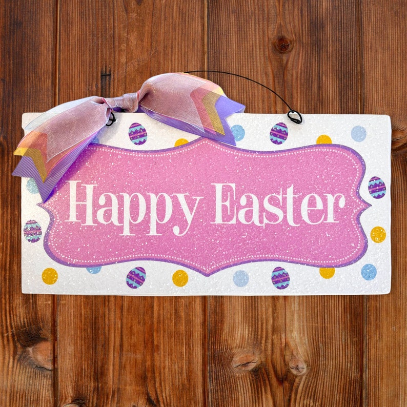 Happy Easter Sign. Custom Text Option. - Etsy