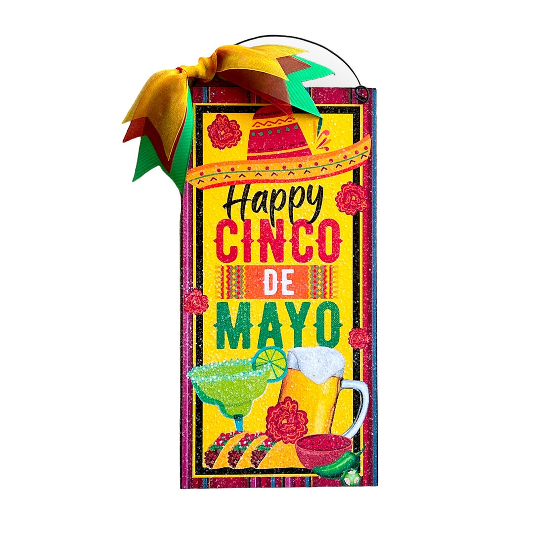 Happy Cinco De Mayo 6x12 Vertical Sign. Wood or Metal Option. - Etsy