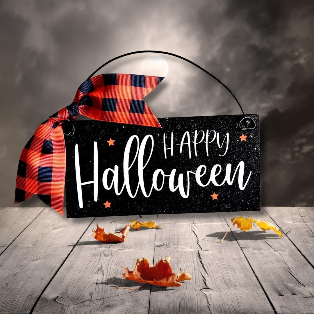 Happy Halloween Mini Sign 3x6 Inch. - Etsy