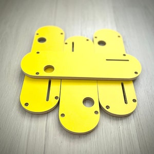 Zero Clearance Inserts (Set of 4) for Dewalt DWE7485 with riving knife slot;US Made