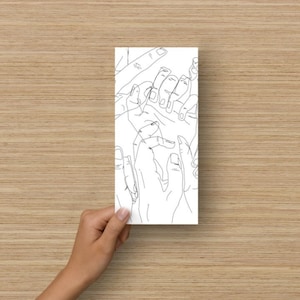 Mani CAP - Disegno a linee continue