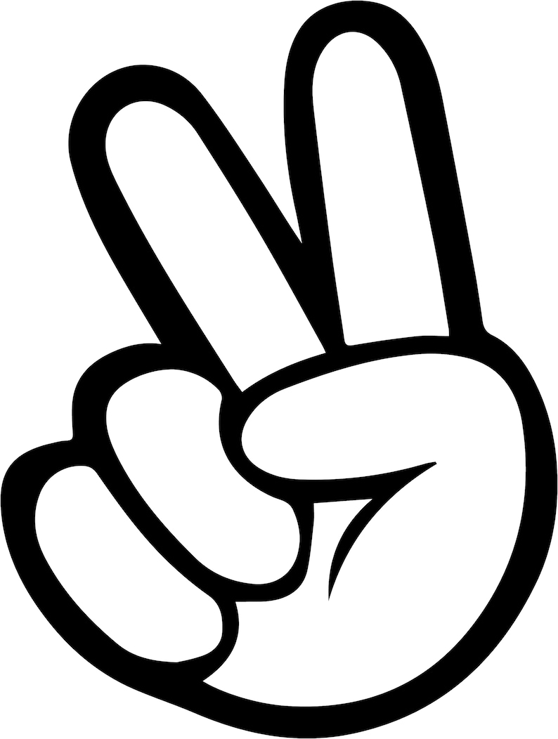 peace sign motorcycle riders