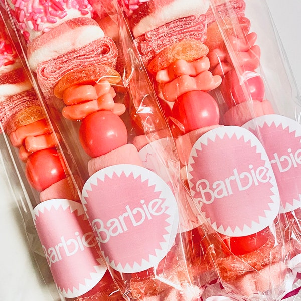 Barbie Party Favors Lollipop Style Candy Kabobs