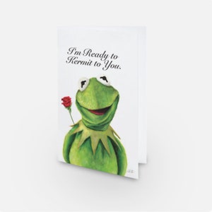 Valentinstagskarte "I'm Ready to Kermit to You"