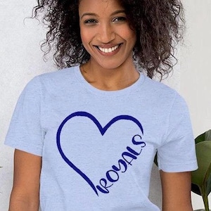 Royals Chiefs Jayhawks Heart Shirt