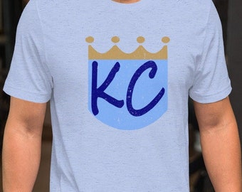 Kansas City Royals Distressed Crown KC Shirt