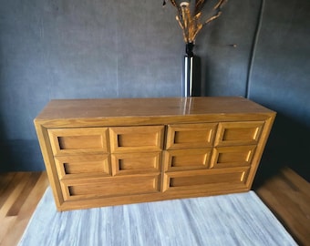 Pick your color! Thomasville Mid Century Style Dresser | Free Mirror | Buy painted with the color of your choice | Project Dresser