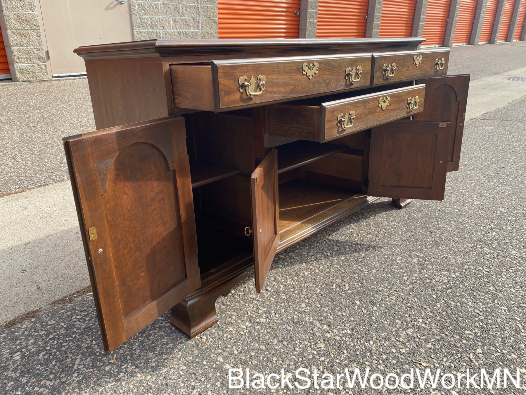 Vintage Pennsylvania House Chippendale Buffet Sideboard Buy "as Is