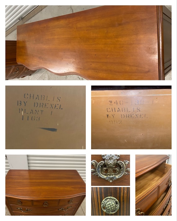 Vintage Drexel Chablis Tall Dresser ONLY (long Dresser With Vintage Drexel Chablis Tall Dresser ONLY (long Dresser With