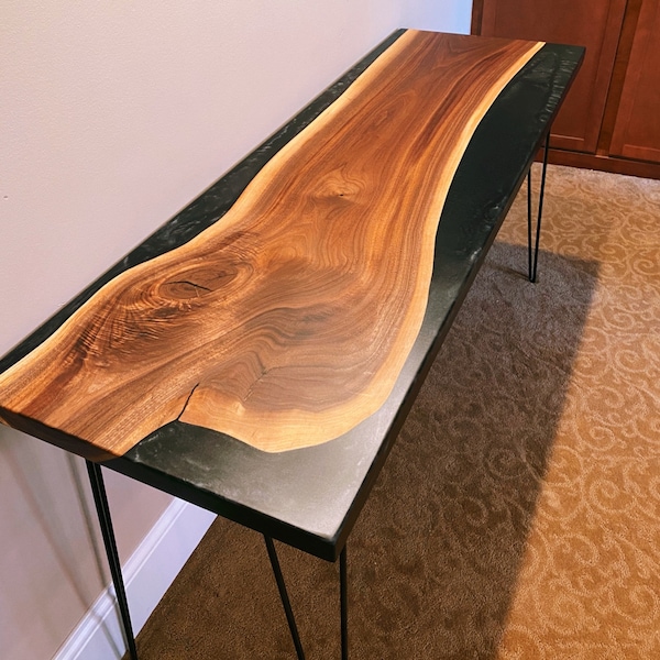 Create and Design Your Own Live Edge Epoxy Table | Multiple Wood Species | Custom Dimensions
