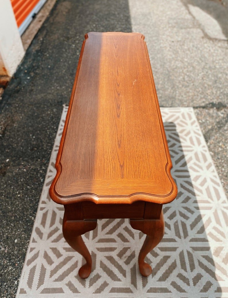 Thomasville Queen Anne Style Entryway Console Sofa Table Etsy