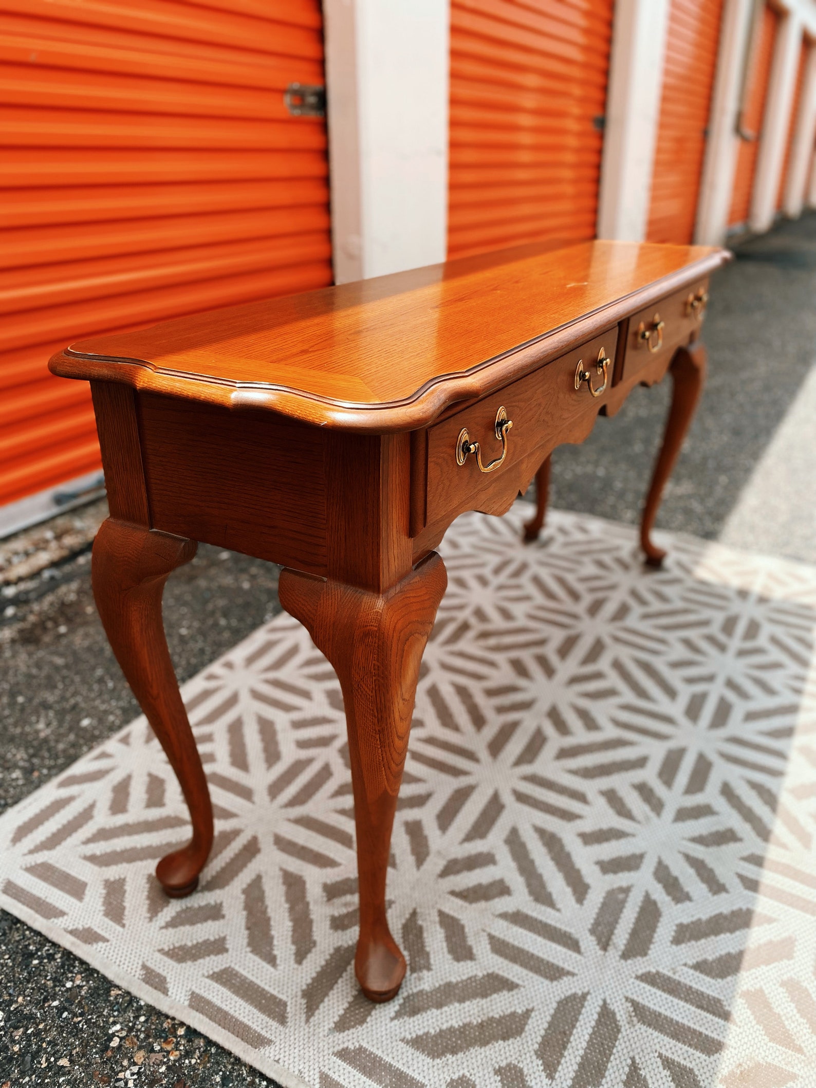 Thomasville Queen Anne Style Entryway Console Sofa Table Etsy