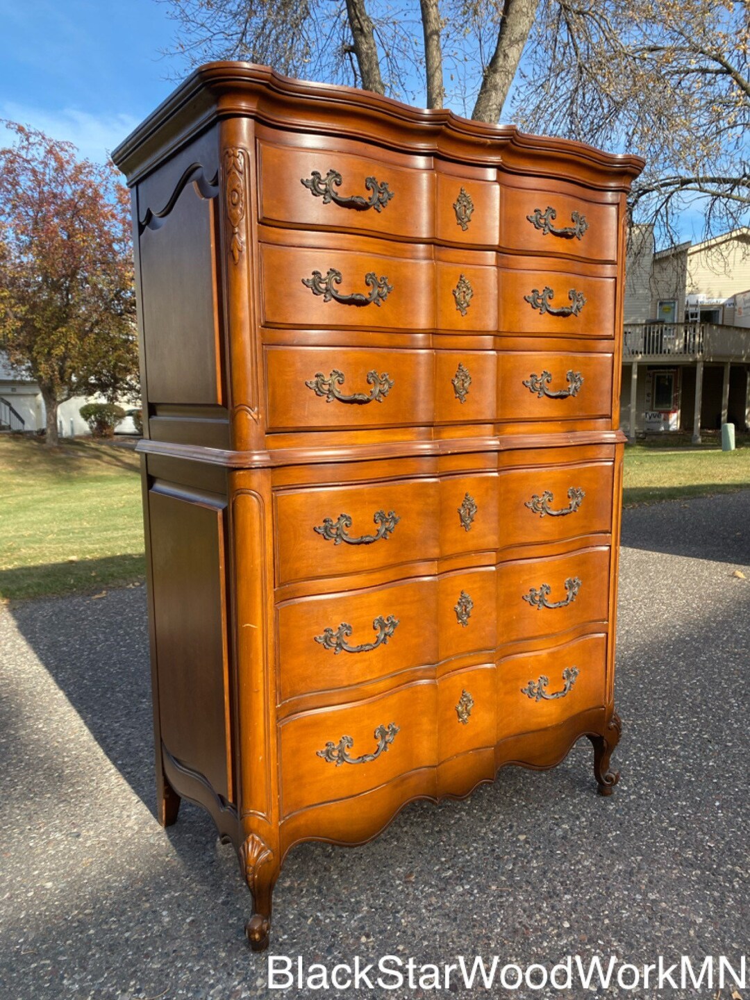 Pick Your Color Rare Stick Baer and Fuller Vintage Tall Chest Dresser Buy With the Color of Your Choice French Provincial Style Etsy UK