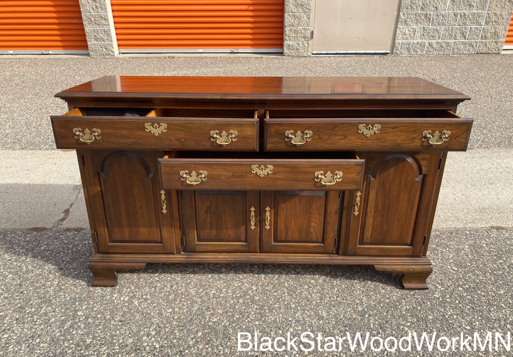 Vintage Pennsylvania House Chippendale Buffet Sideboard Buy as Is Etsy