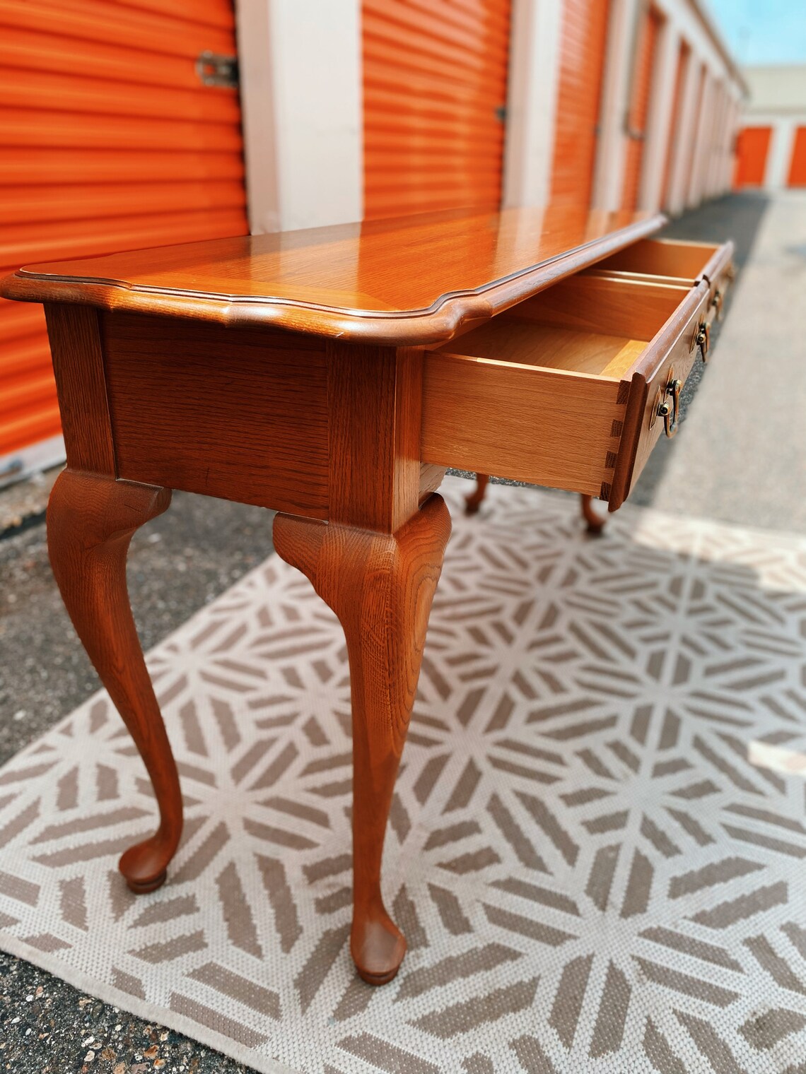 Thomasville Queen Anne Style Entryway Console Sofa Table Etsy