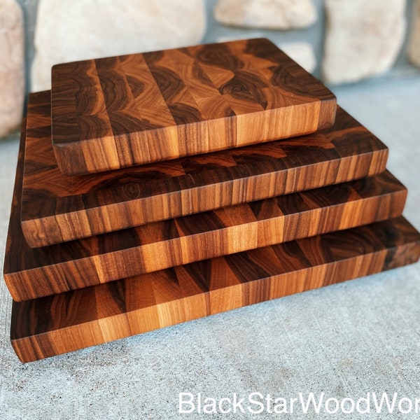 Handmade Walnut End Grain Butcher Blocks | Cutting Boards | Multiple sizes available