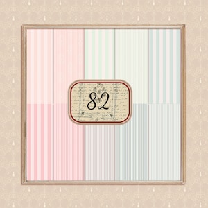82 Carta da parati luminosa per casa delle bambole Stampabile Kit di diario per download digitale DOLLHOUSE Stampe blu rosa verdi