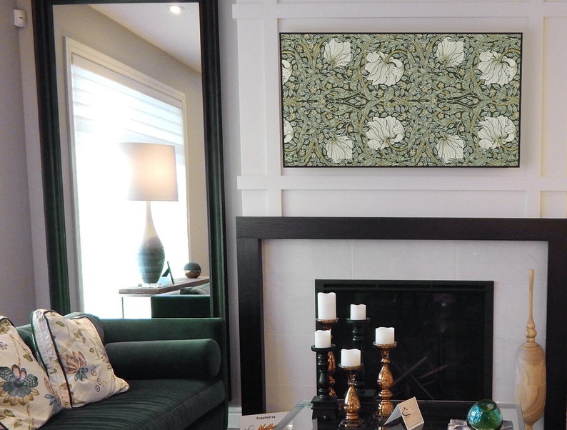 William Morris Samsung Frame TV Art Samsung Art Store Green Etsy