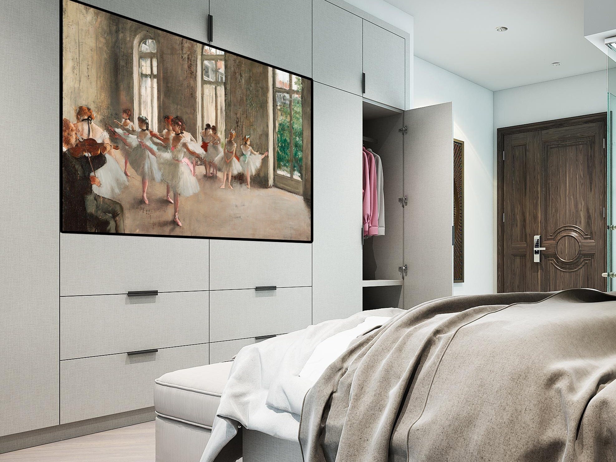 BALLERINA Frame Tv Art Store Samsung FRAME TV Artwork Vintage Elegant Ballet Dance Painting