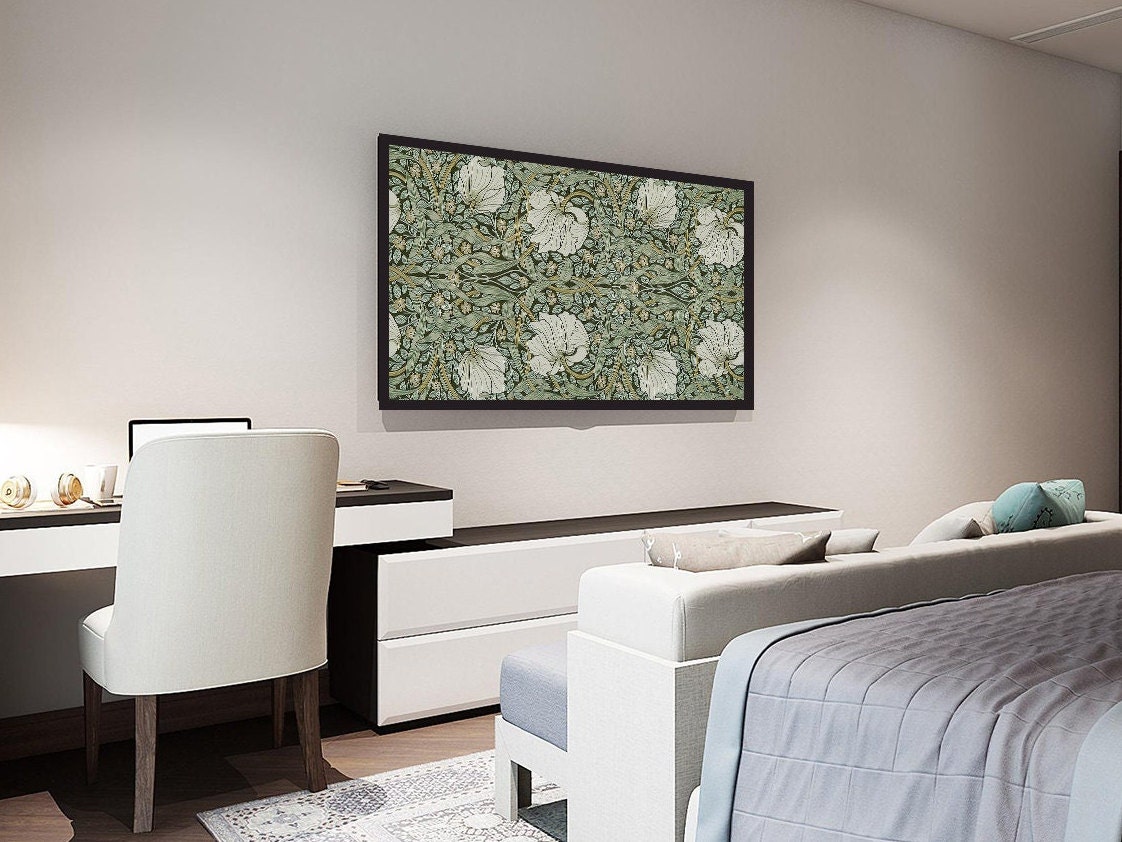 William Morris Samsung Frame TV Art Samsung Art Store Green Etsy