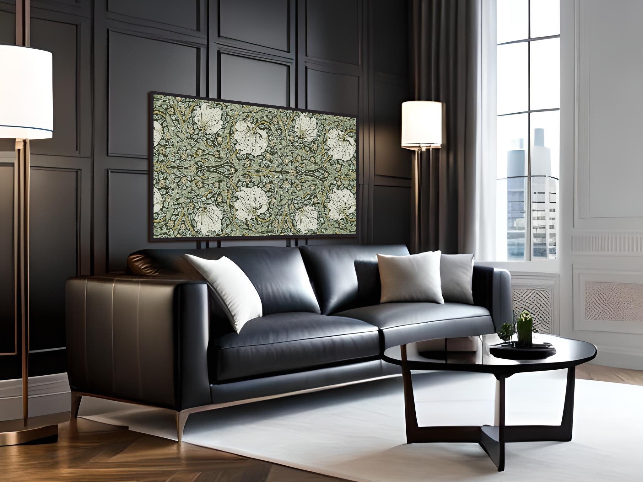 William Morris Samsung Frame TV Art Samsung Art Store Green Etsy