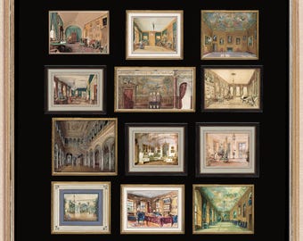 Dollhouse Miniature Art Prints: Vintage Paintings Bundle (Digital Download)