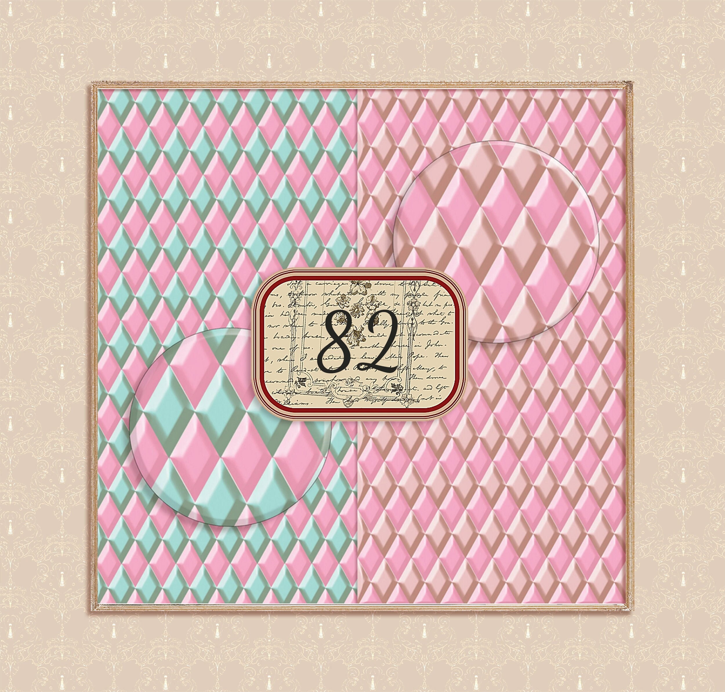 Dollhouse Printable Dark Wallpaper BUNDLE Dollhouse FLOORING 82 Room 1: ...