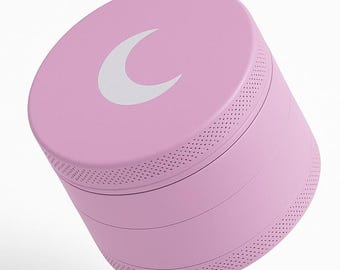 Brando Moon 2,5 Zoll mit Pink Moon Küchenmühle - 3-teilige große Metallmühle