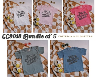 Comfort Colors C9018 Shirt Mockup Bundle, 9018 Flat Lay Mockup Bundle, 9018 Comfort Colors Mockups, Trendy CC9018 Mocks, Retro 9018 Mockups