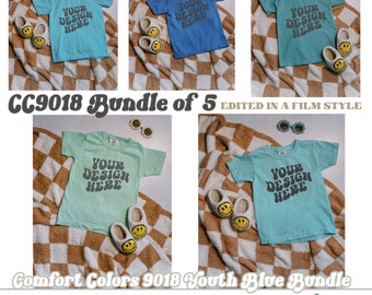 Comfort Colors C9018 Shirt Mockup Bundle, 9018 Flat Lay Mockup Bundle, 9018 Comfort Colors Mockups, Trendy CC9018 Mocks, Retro 9018 Mockups
