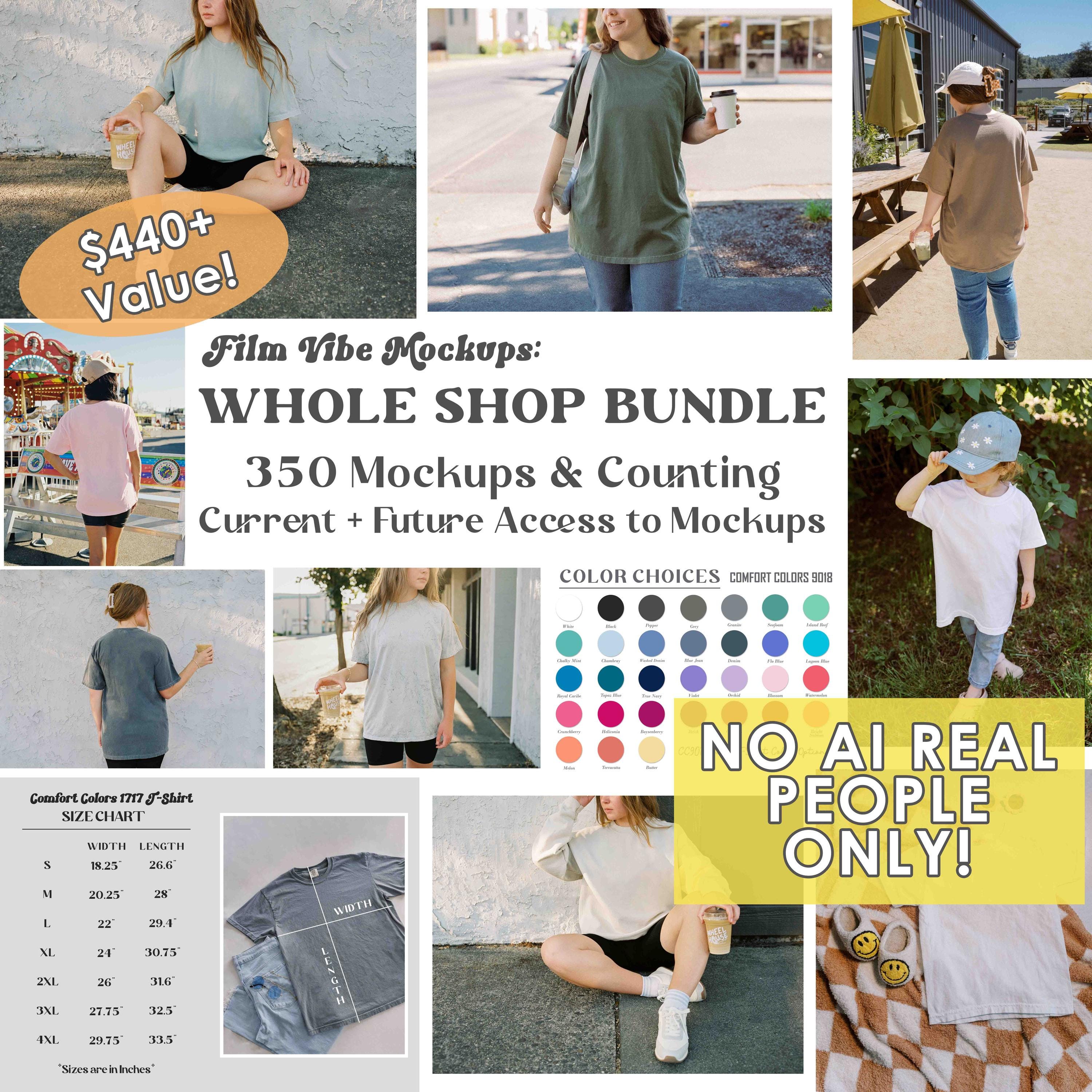 Whole Shop Mockup Bundle, Model Mockup Bundle, CC1717 Mockups, CC9018 ...