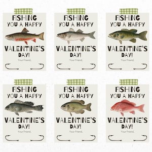 Saint-Valentin à la pêche | Saint-Valentin au poisson | Saint-Valentin garçon | Imprimable Saint-Valentin | Saint-Valentin pour enfants | Cartes de pêche de la Saint-Valentin | Saint-Valentin