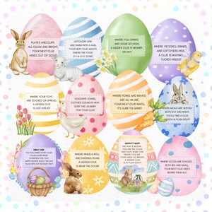 Easter Scavenger Hunt for Kids | Easter Egg Hunt | Indoor Easter Basket Scavenger Hunt Clues | Easter Clue Hunt | Kids Easter Activities
