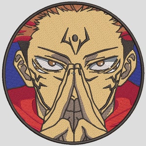 Anime Embroidery Design Sukune