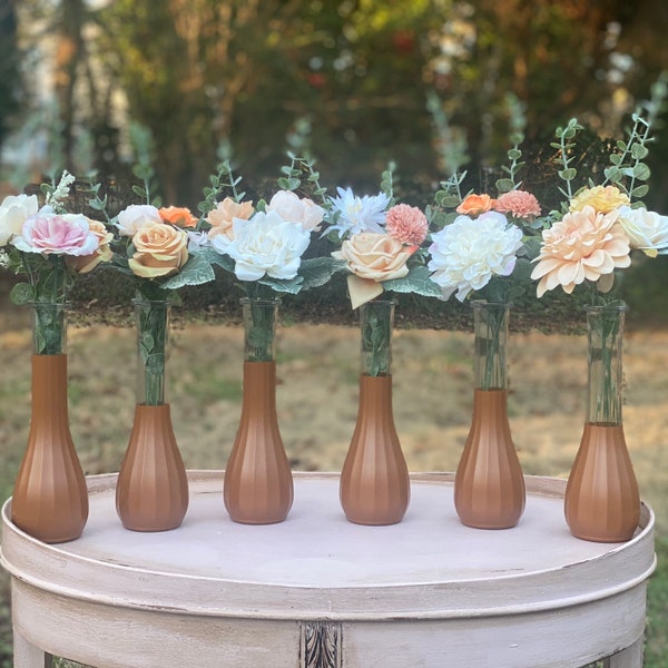 Terracotta Bud Vases Etsy