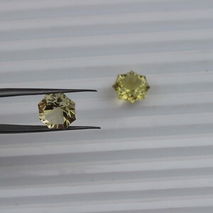 Natural Lemon Quartz Loose Gemstone For Jewelry Making fancy Shape Brilliant Cut Quartz Loose Faceted Calibrated Lemon Quartz size 12x12mm