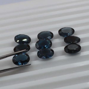 Natural London Blue Topaz Gemstone, Loose topaz AAA High Quality Oval Faceted Loose Stone for Jewelry  Perfect Gift for Jewelry Makers
