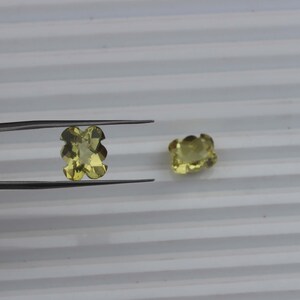 Natural Lemon Quartz Lemon Quartz Loose Gemstone For Jewelry Making, Brilliant Cut Quartz Loose Faceted Calibrated 10x11mm fancy shape