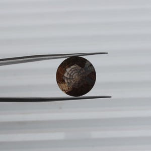 Natural smoky Quartz smoky round Shape Quartz Loose Faceted Calibrated size 14x14mm Brilliant Cut Quartz Loose Gemstone For Jewelry Making