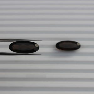 Natural smoky Quartz size 10x24mm Brilliant Cut  smoky oval Shape Quartz Loose Faceted Calibrated Quartz Loose Gemstone For Jewelry Making