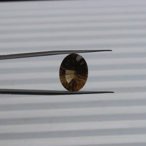 Natural smoky Quartz size 12x16mm Brilliant Cut  smoky oval Shape Quartz Loose Faceted Calibrated Quartz Loose Gemstone For Jewelry Making