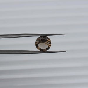 Natural smoky Quartz size 10x10mm smoky round Shape Quartz Loose Faceted Calibrated Brilliant Cut Quartz Loose Gemstone For Jewelry Making