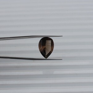 Natural smoky Quartz size 18x13mm Brilliant Cut smoky Quartz Loose Gemstone For Jewelry Making pear Shape Quartz Loose Faceted Calibrated