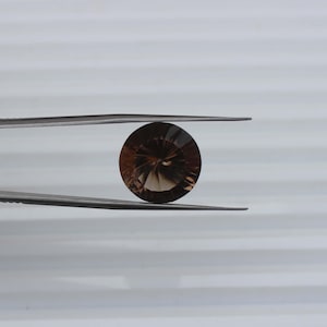 Natural smoky Quartz smoky round Shape Quartz Loose Faceted Calibrated size 16x16mm Brilliant Cut Quartz Loose Gemstone For Jewelry Making