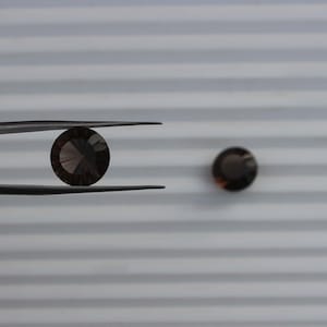 Natural smoky round Shape Quartz Loose Faceted Quartz Calibrated size 12x12mm Brilliant Cut Quartz Loose Gemstone For Jewelry Making smoky
